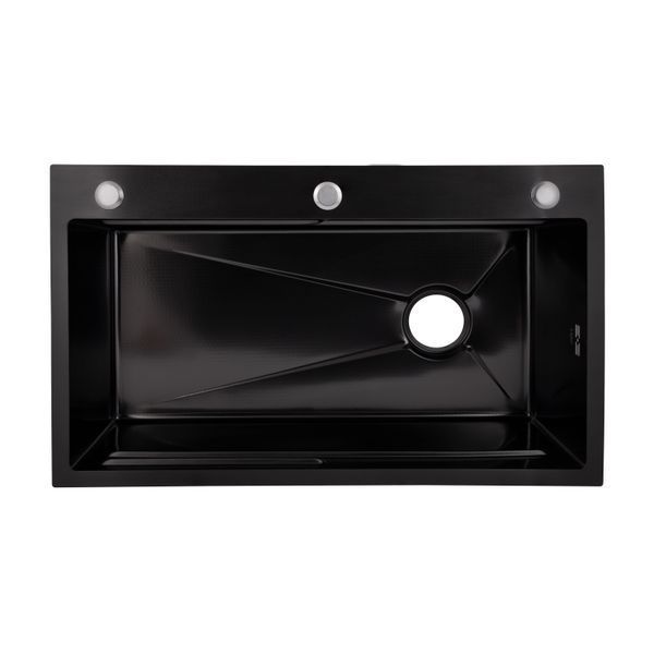 Lidz Handmade H7545B Мойка для кухни интегрированная Decor Black PVD Honeycomb 3,0/1,0 мм LDH7545BDECPVD48373 SD00054497 фото