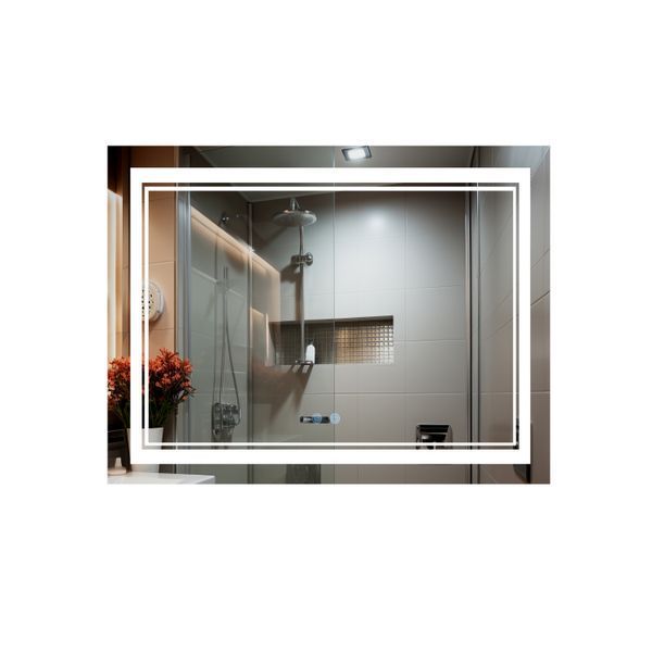 Зеркало Qtap Cardinal (CA1) 1000х800 с LED-подсветкой Touch, с антизапотеванием, с диммером, рег. темп. цвета (3000-6500K) QT0478C10080 SD00052327 фото