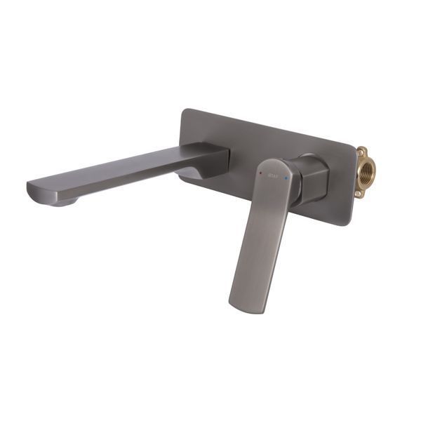 Змішувач для раковини Qtap Slavonice прихованого монтажу QTSLA273GMB45920 Gunmetal Black PVD SD00052044 фото