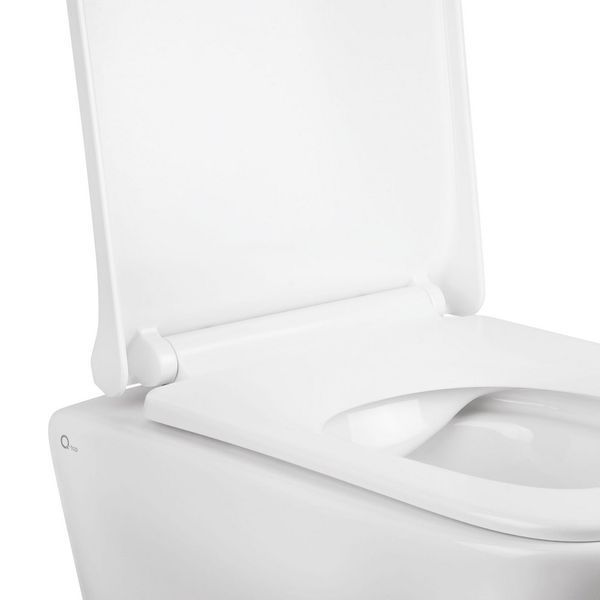 Готове рішення Qtap для ванної кімнати: підвісний унітаз Tern Rimless 490x340x350 + комплект інсталяції Nest 4 в 1 (квадратна клавіша Satin) SD00043016 фото