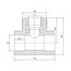 Трійник PPR Blue Ocean 32х3/4"х32 ВР SD00009250 фото