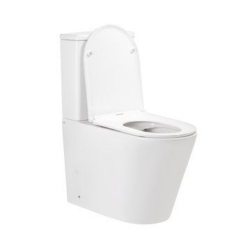 Унітаз-компакт Qtap Scorpio безобідковий з сидінням Soft-close QT14226002W SD00042527 фото