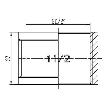 Муфта Thermo Alliance Forte 1&nbsp;1/2 ВВ SF35640 SD00002546 фото