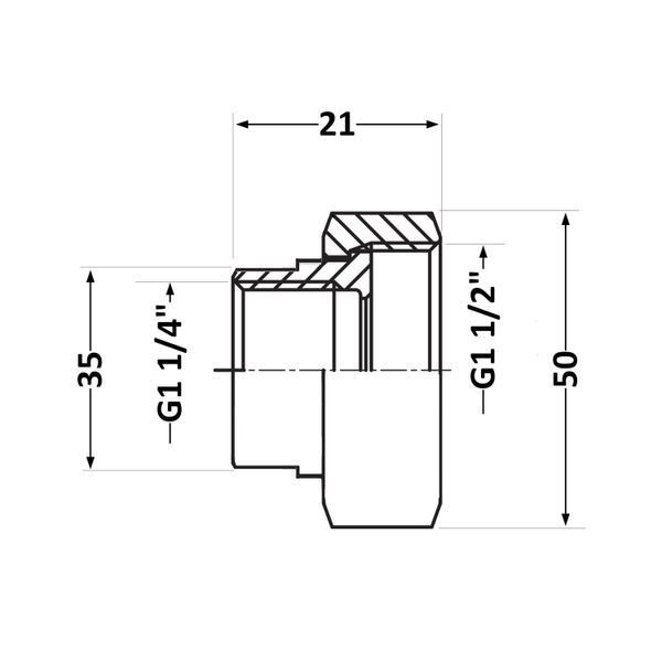 Гайки до циркуляційного насоса GRS 1 1/2" SD00022065 фото