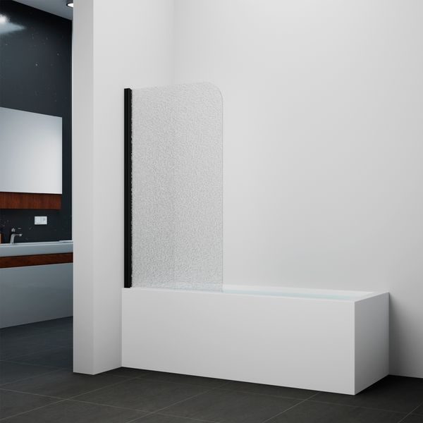 Штора на ванну Qtap Standard BLM407513APL стекло Pear 6 мм, 75х140 см, левая SD00051928 фото