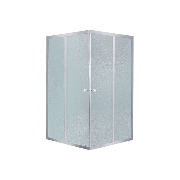 Душова кабіна Lidz Wawel SC90x90.SAT.LOW.FR, скло Frost 4 мм + Lidz Душовий піддон KAPIELKA ST90x90х14 SD00051441 фото