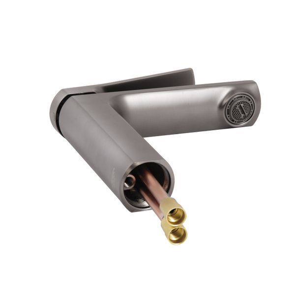 Смеситель для раковины Qtap Slavonice QTSLA270GMB45924 Gunmetal Black PVD SD00052048 фото