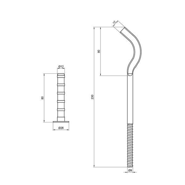 Кріплення Thermo Alliance Standart на алюмінієвий радіатор 9х230 мм SD112230 SD00005811 фото