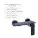 Комплект Qtap Slavonice Black Matt: Змішувач QTROB4060102B + Шланг QTHADPVCSQ160B + Лійка QTRUC125BLM45951 SD00054150 фото 3
