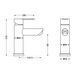 Змішувач для раковини Brinex Pure 001F низький Nickel BRIPUR001FNKL SD00053172 фото 3