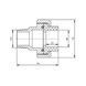 Американка PPR Blue Ocean 40х1" 1/4 ЗР SD00003437 фото 1