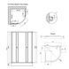 Душова кабіна Lidz Latwa SC80x80.SAT.LOW.GR, скло тон. 4 мм + Lidz Душовий піддон KAPIELKA ST80x80x15 SD00051438 фото 3