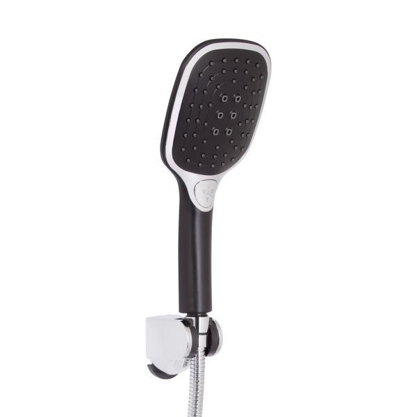 Змішувач для ванни Qtap Grand (з душовим гарнітуром) QTGRABCR006 Chrome/Black SD00039606 фото