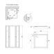 Душевая кабина Lidz Wawel SC80x80.SAT.LOW.GR, стекло тон. 4 мм + Lidz Душевой поддон KAPIELKA ST80x80х14 SD00051444 фото 4