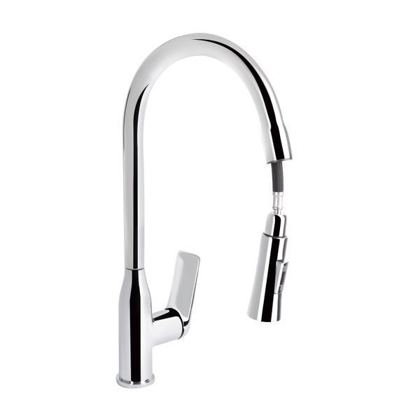 Смеситель для кухни Qtap Vlasta New с выдвижным изливом QTVLA344CRM45646 Chrome SD00051770 фото