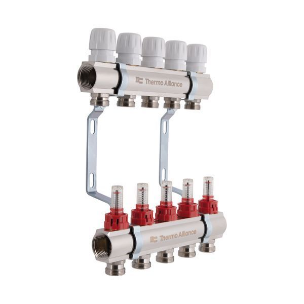 Колектор з витратомірами Thermo Alliance Standart 1" 5 виходи SD235W5 SD00021383 фото