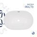 Комплект Qtap Leo: Раковина врізна 610x405x185 мм, White, овальна + Донний клапан Pop-up PU02O SD00054596 фото 4