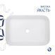 Раковина накладная Qtap Virgo N прямоугольная без донного клапана WHITE QT18116308W SD00052613 фото 2