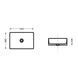Раковина накладная Qtap Virgo N прямоугольная без донного клапана WHITE QT18116308W SD00052613 фото 3