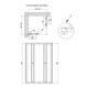 Душова кабіна Qtap Pisces BLA109-11SC5 90-105x90-105 см, скло Clear 5 мм без піддона SD00045273 фото 3