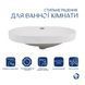 Комплект Qtap Leo: Раковина врізна 610x405x185 мм, White, овальна + Донний клапан Pop-up PU02O SD00054596 фото 3