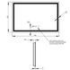 Дзеркало Qtap Mideya (DC-F904) 800х600 з LED-підсвічуванням Touch, з димером QT2078F904W SD00034651 фото 4