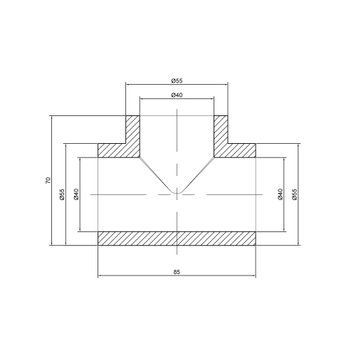Трійник PPR Thermo Alliance 40 SD00029353 фото