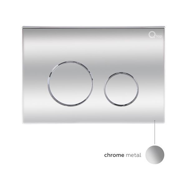 Готове рішення Qtap для ванної кімнати: підвісний унітаз Tern Rimless 490x340x350 + комплект інсталяції Nest 4 в 1 (кругла клавіша Chrome) SD00043022 фото