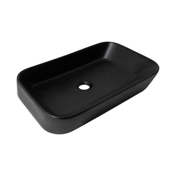 Раковина-чаша Qtap Scorpio 550х390х120 Matt black QT14112243MBN SD00052895 фото