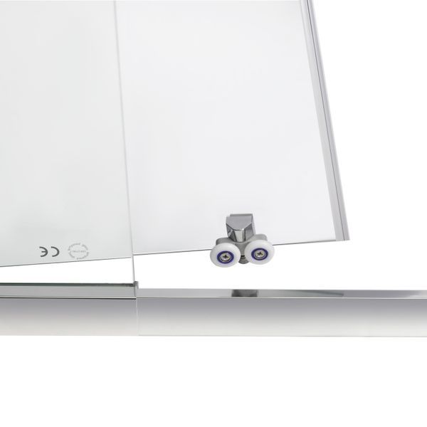 Душевая дверь в нишу Qtap Taurus CRM209-1.C6 90-100x200 см, стекло Clear 6 мм, покрытие CalcLess SD00045295 фото
