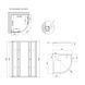 Душевая кабина Lidz Latwa SC90x90.SAT.LOW.GR, стекло тон. 4 мм + Lidz Душевой поддон KAPIELKA ST90x90x14 SD00051436 фото 5