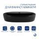 Комплект Qtap Scorpio: Раковина накладна 600x400x120 мм, Matt Black, овальна + Донний клапан Pop-up PU03 SD00054593 фото 2