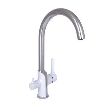 Змішувач для кухні Qtap Grand з підключенням для питної води QTGRA362CRW45668 Chrome/White SD00051792 фото