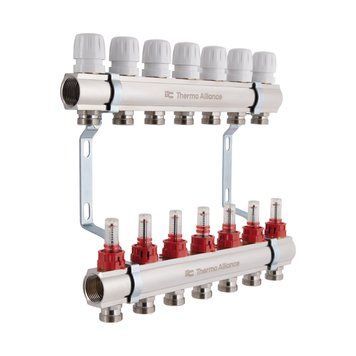 Колектор з витратомірами Thermo Alliance Standart 1" 7 виходів SD235W7 SD00021385 фото