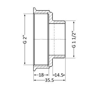 Перехідник Thermo Alliance Standart 2"х1 1/2" ВЗ SD4095040 SD00047828 фото