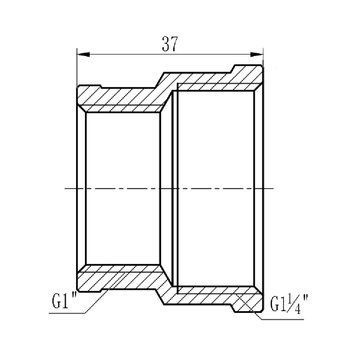 Муфта редукційна Thermo Alliance Forte 1&nbsp;1/4х1" ВВ SF3573225 SD00002551 фото