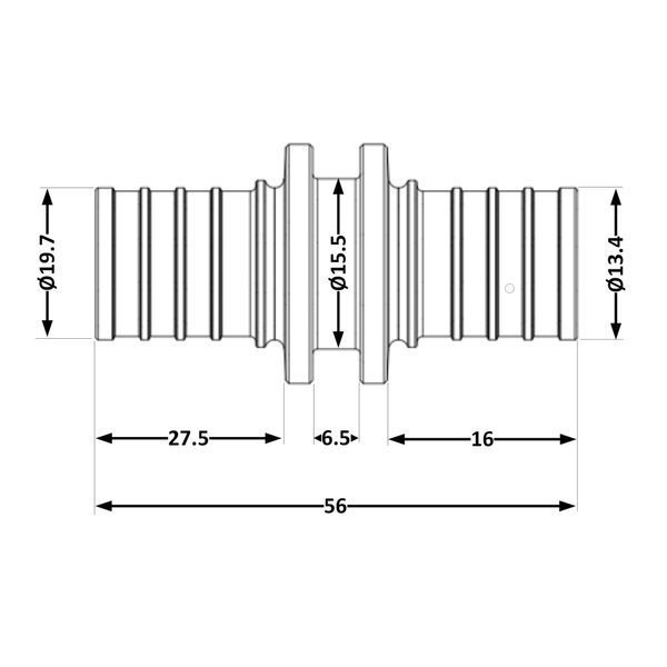 Перехідник під натяжну гільзу Icma №1032 d16х2,2-25х3,5 851032GXBO05 SD00053863 фото