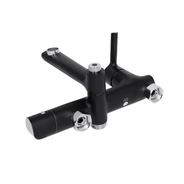 Душова система універсальна Qtap Grand на три споживача (з виливом) QTGRABCR1004 Chrome/Black SD00039609 фото