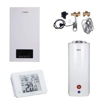Комплексне рішення Thermo Alliance для котельні: електричний котел 12 кВт + комплект підключення бойлера + комбінований підлоговий водонагрівач 100 л SD00053273 фото