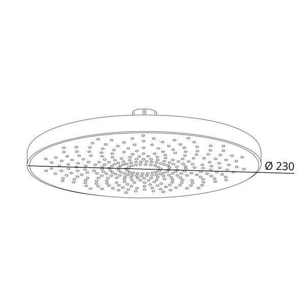Лійка для верхнього душу Qtap Hlavova D 230 мм округла QTHLA107CRM45787 Chrome/White SD00051911 фото