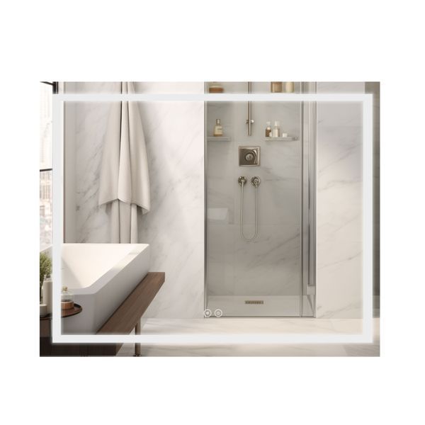 Зеркало Qtap Mideya (DC-F614) 1000х800 с LED-подсветкой Touch, с антизапотеванием, диммером QT2078F614W SD00036735 фото