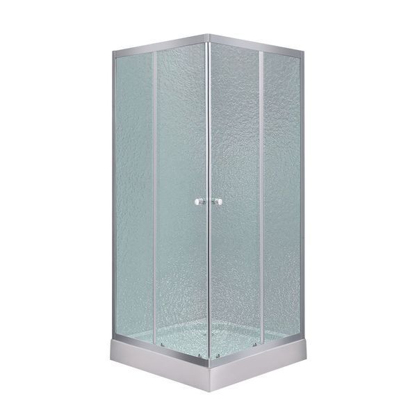 Lidz Wawel SC80x80.SAT.LOW.FR Душевая кабина квадратная, стекло Frost 4 мм + Lidz Душевой поддон KAPIELKA ST80x80х14 SD00051443 фото