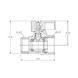 Кран шаровой "мини" Thermo Alliance Forte 1/2" ВНР SF266W15 SD00025315 фото 7
