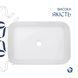 Комплект Qtap Virgo N: Раковина накладная 560x380x130&nbsp;мм, White, прямоугольная + Донный клапан Pop-up PU02 SD00054586 фото 5