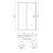 Душевая дверь в нишу Qtap Taurus CRM2012-13.C6 120-130x200 см, стекло Clear 6 мм, покрытие CalcLess SD00045297 фото 2