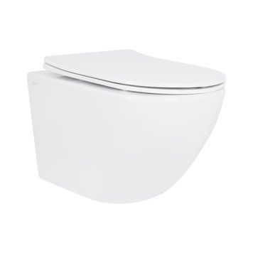 Унітаз підвісний Qtap Jay безободковий Ultra Quiet з сидінням Soft-close QT07335177W SD00050899 фото