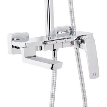 Душова система універсальна Qtap Tern на три споживача (з виливом) QTTER111CRM47591 Chrome SD00053715 фото
