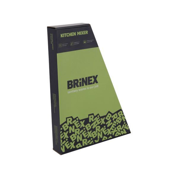 Змішувач для кухні U-образний Brinex Pure 015F U-образний Graphite BRIPUR015FGRP SD00053178 фото