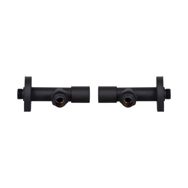 Комплект кранів Thermo Alliance Standart 1/2" З для рушникосушарки кутовий чорний SF395W15B SD00053596 фото