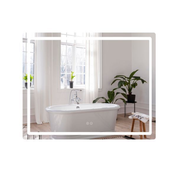 Зеркало Qtap Mideya (DC-F910) 1000х800 с LED-подсветкой Touch, с антизапотеванием, диммером QT2078F910W SD00036736 фото
